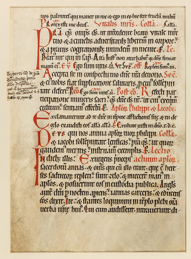 Leaf from a Missal (c.1150-1180)