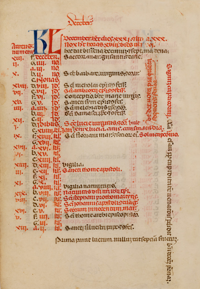 Leaf from a Psalter (c.1350)