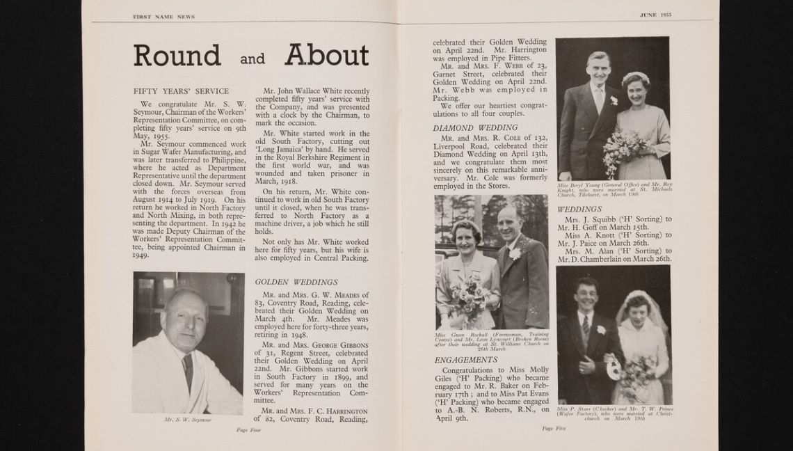 Newsletter page for H&P family history blog