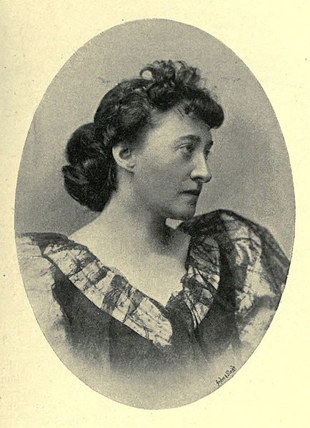 Portrait photograph of Sarah Grand
